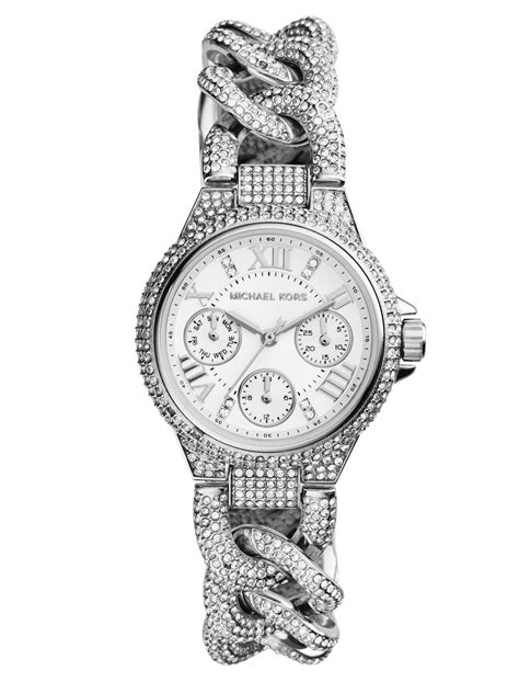 michael kors mini camille pave stainless steel chronograph bracelet watch|Mini Camille Pavé Gold.